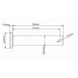 Viršutinis dešinysis pakabos kaištis Ursus MF3, MF4 grūdintas MORGA - 376399X1M