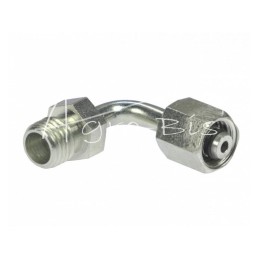 Hidraulinės jungties jungtis - lenkta AB M12x1.5 6L seno tipo kūgio formos be O žiedo - HS375