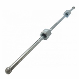 Tiesi įpurškimo žarna, 30 cm ilgio, M12 veržlės, ANDORIA - WTR-30CMM12M12AM