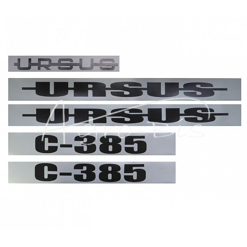 Ženklų rinkinys - emblemos Ursus C-385 - ZUP