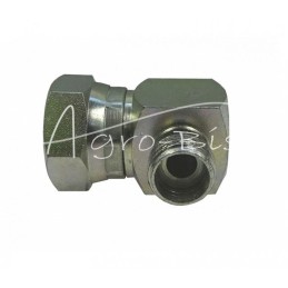 Hidraulinės jungties alkūnė 90 AB M22x1.5 - M16x1.5 15L/10L seno tipo kūgis be žiedo - HS318