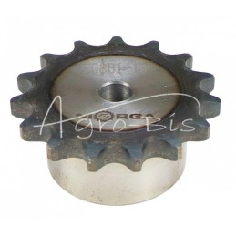 Grūdinto grandinės žvaigruočio su flanšu, stebule 08B-1 Z-15 išorinis skersmuo 65,9 mm MORGA - S08B115M