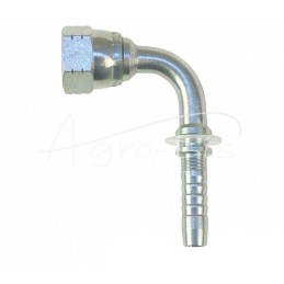 Hidraulinis antgalis ORFS 90° DN08 9/16 - 18 CATERPILLAR Premium HYDRAL - ORFS90DN08G9/16H