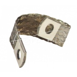 Įžeminimo kabelio tinklelis FI-8 mm ilgio 144 mm pynimas universalus nikeliu dengtas aukščiausios kokybės ELMOT - PM1448PEL