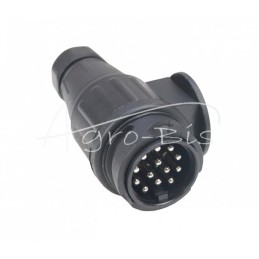 13 kontaktų 12/24 V aukščiausios kokybės nikeliuotas ELMOT kištukas - WEZ13PEL