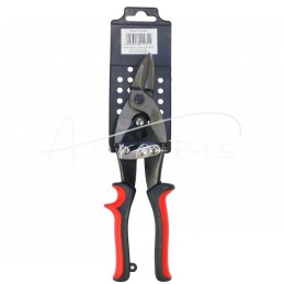 Lakštinio metalo žirklės 260 mm kairės, raudonos - NCB260L
