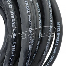 Aušinimo ir karšto vandens žarna - EPDM DN14 - 6 bar / 0,6 MPa 120°C - 20m Premium HYDRAL parduodama metrais - 14UCH20H/