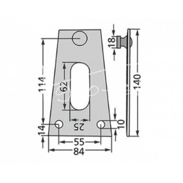 KVERNELAND DEUTZ FAHR vejapjovės peilių laikiklis - 1.52506580017