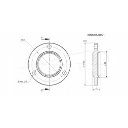 Guolių dangtis 1206 mažas kieto ketaus „Rolmus“ mėšlo kratytuvas - 220805003