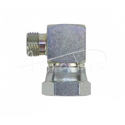 Hidraulinės jungties alkūnė 90 AB M22x1.5 - M16x1.5 15L/10L - HS317