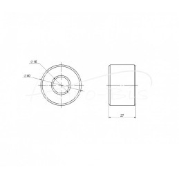 Pilnas grandinės įtempimo volelis „Kos Rolmus“ trąšų barstytuvui - 201504003