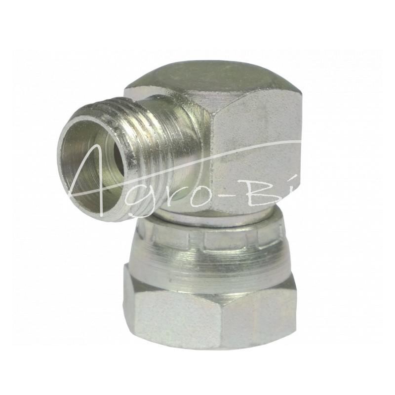 Hidraulinės jungties alkūnė 90 AB 3/8" - M16x1.5 10L - HS346