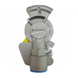 Dviejų grandinių oro žarnos jungtis x501200 Euro 22x1.5 Geltona ISO 1728 ARCHIMEDES - 4248014122ZEA