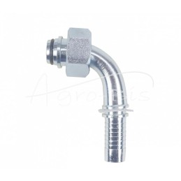 Metrinis kampinis sriegis su užspaudžiamu galu DKOL 90° DN16 18L M27x2 Premium HYDRAL - DKOL90DN16M27x2H