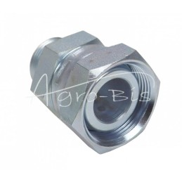 Hidraulinė jungtis - tiesi AB M36x2 - M26x1.5 28L/18L seno tipo kūgis be O žiedo - HS72