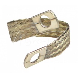 Įžeminimo kabelio tinklelis FI-10 mm ilgio 197 mm pynimas universalus Nikeliuotas Premium ELMOT - PM197PEL