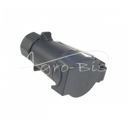 Pakabinamas lizdas 7 kontaktų 12/24V nikeliuoti kištukai Premium ELMOT - GN7EL