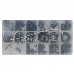 O formos žiedų rinkinys, plastikinė dėžutė, 225 vnt., 3x1 - 22x2 - ZO225SZ