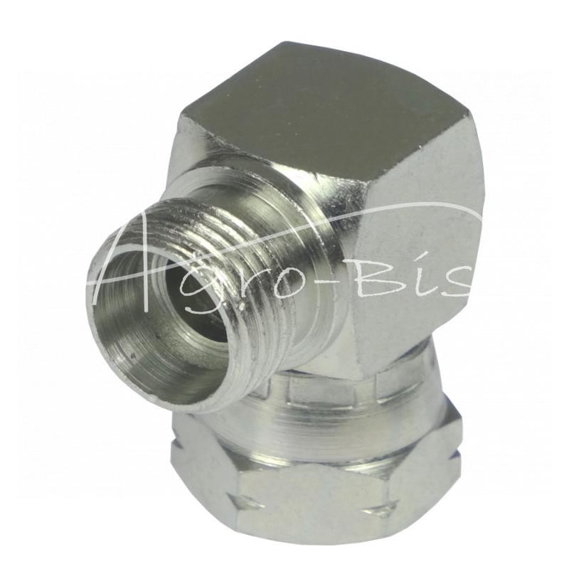 Hidraulinės jungties alkūnė 90 AB 3/8" - M18x1.5 12L - HS345