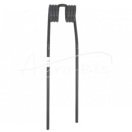 Kairysis rotacinis grėblio vartytuvo dantis Claas 9024832 L- 403 X 96 X 9, milteliniu būdu dažytas MORGA - 9024832M