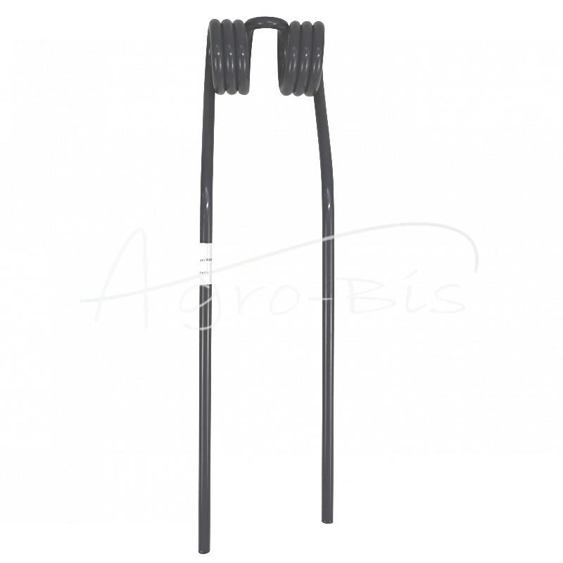 Kairysis rotacinis grėblio vartytuvo dantis Claas 9024832 L- 403 X 96 X 9, milteliniu būdu dažytas MORGA - 9024832M