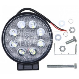 LED darbinis žibintas apvalus FI-116mm 8 LED universalus 1800lm - LL8L116MM