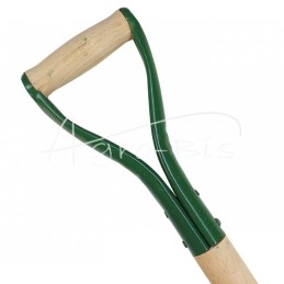 Rankena, kotas Y tipo kastuvui, 90 cm, metalinė, medinė rankena - TY90