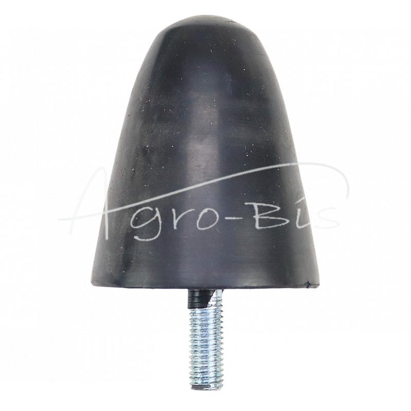 Universalus kūginis guminis buferis H-90 fi 75 vienas M12 varžtas - H90