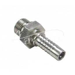 Tiesaus galo išorinis sriegis AGR DN13 1/2" BSP S27 didelis šešiakampis BSP 6054.1300 HYDRAL - AGRDN13G1/2H