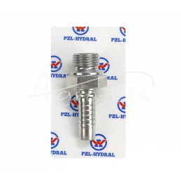 Tiesaus galo išorinis sriegis AGR DN13 1/2" BSP S27 didelis šešiakampis BSP 6054.1300 HYDRAL - AGRDN13G1/2H