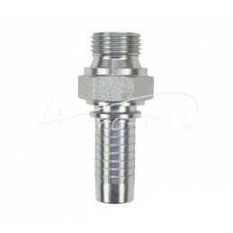 Hidraulinės jungties antgalis AGR DN16 1/2" BSP S24 Premium HYDRAL - AGRDN16G1/2H