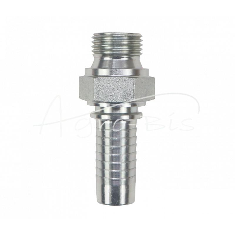 Hidraulinės jungties antgalis AGR DN16 1/2" BSP S24 Premium HYDRAL - AGRDN16G1/2H