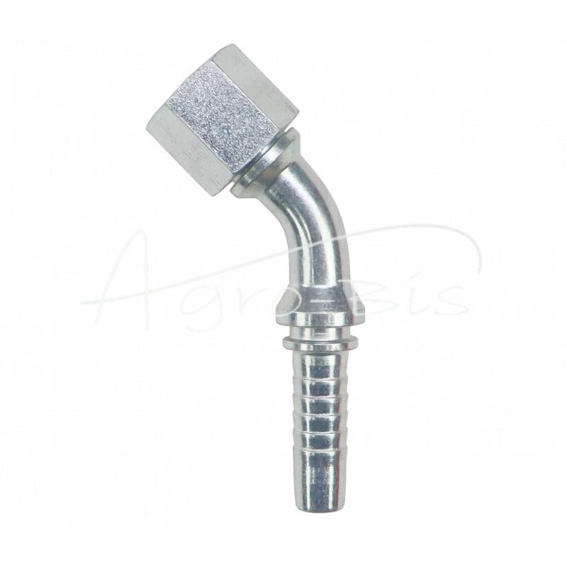 Užlenktas antgalis metrinis kampinis vidinis sriegis DKOL 45° DN10 10L M16x1.5 Premium HYDRAL - DKOL45DN10M16x1.5H