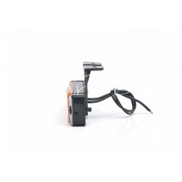 Kombinuotas gabaritinis žibintas, šoninis gabaritinis, W45N, 1 LED, 12V/24V, atsparus vandeniui, IP68, LED, oranžinis, su laidu 