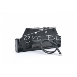 Kombinuotas gabaritinis žibintas, šoninis gabaritinis, W45N, 1 LED, 12V/24V, atsparus vandeniui, IP68, LED, oranžinis, su laidu 