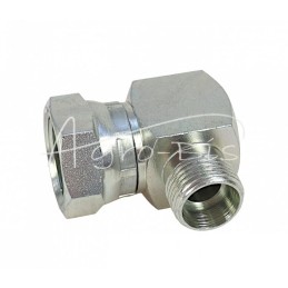 Hidraulinės jungties alkūnė 90 AB M22x1.5 - M18x1.5 15L/12L seno tipo kūgis be žiedo - HS316