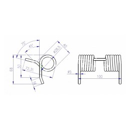 Mengele LAW 360 peilio spyruoklė - 03-080029