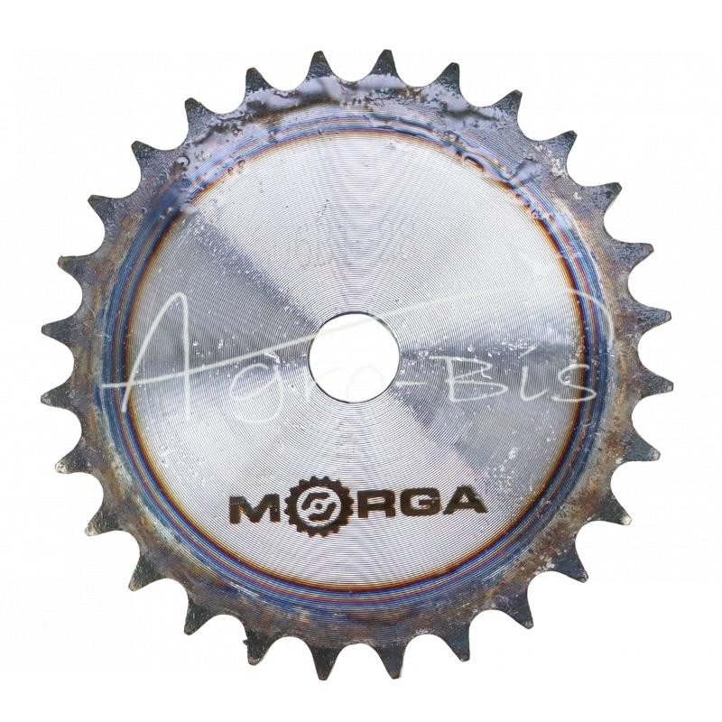 Grūdinto grandinės žvaigruočio su flanšu, stebule 06B-1 Z-28 išorinis skersmuo 88,8 mm MORGA - S06B128M