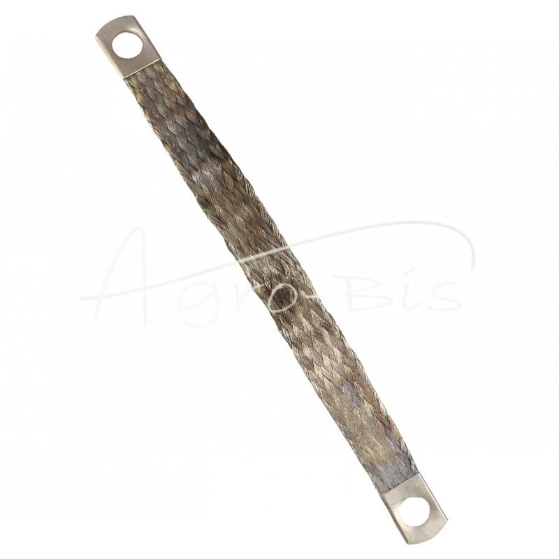 Įžeminimo vielos tinklas FI-10mm ilgio 210mm vario pynimas universalus nikeliuotas aukščiausios kokybės ELMOT - PM210PEL