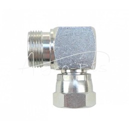 Hidraulinės jungties alkūnė 90 AB M18x1.5 - M22x1.5 15L/12L seno tipo kūgis be žiedo - HS325