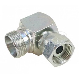 Hidraulinės jungties alkūnė 90 AB M18x1.5 - M22x1.5 15L/12L seno tipo kūgis be žiedo - HS325