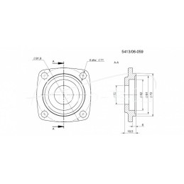 Guolių dangtis II pilnas Neptun burokėlių kombainas - 541306059