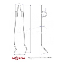 Kverneland Accord 495754 sėjamosios noragas, dažytas milteliniu būdu, MORGA FI-8mm - AC495754M