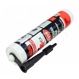 Aukštos temperatūros silikoninis kasetė, 310 ml, juoda, nuo -60 iki +350 °C - 105/P