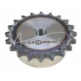 Grūdinto grandinės žvaigruočio su flanšu, stebule 08B-1 Z-20 išorinis skersmuo 86 mm MORGA - S08B120M