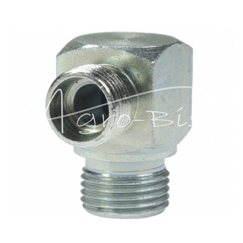 Hidraulinės jungties alkūnė 90 BB 1/2" - M18x1.5 12L - HS265