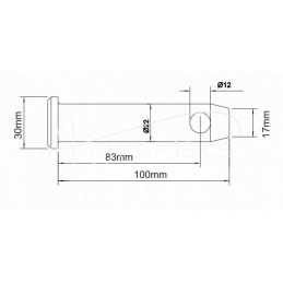 Kaištis, jungiantis priedą su apatiniu kabliu Ursus MF3, MF4, grūdintas MORGA - 1664985M1M