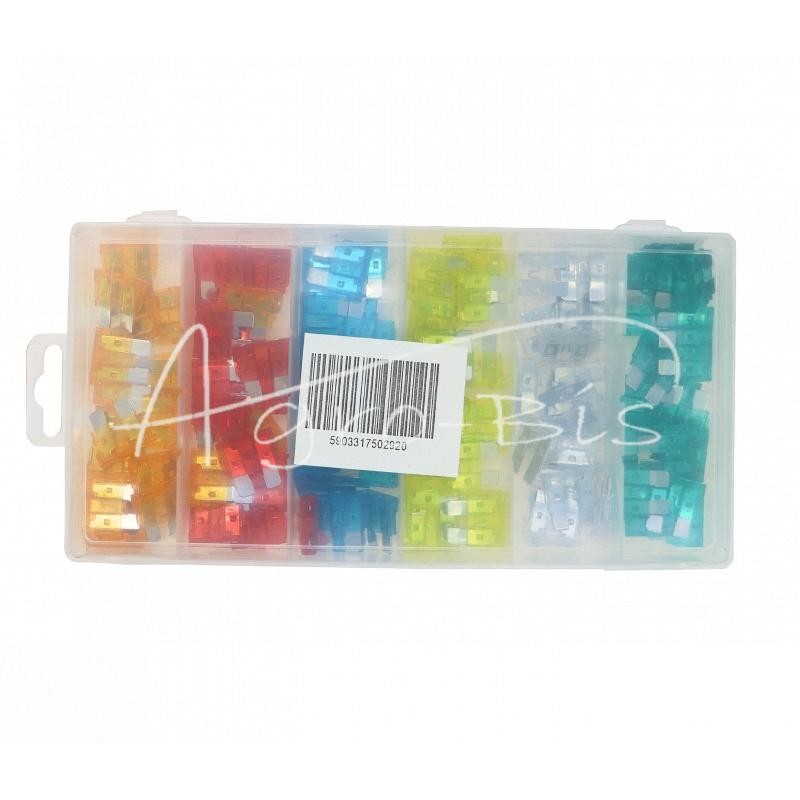 Didelių standartinių peilinių saugiklių rinkinys, 120 vnt. - KBPDD