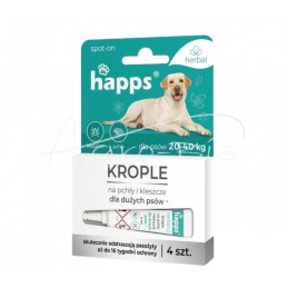 Žolelių lašai nuo blusų ir erkių dideliems šunims 20–40 kg - 1614B