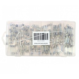 Cilindrinių stiklinių saugiklių rinkinys 120 vnt. - ZBSZ